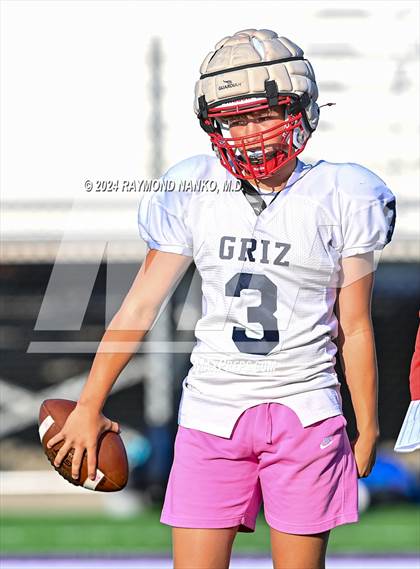 Thumbnail 2 in Mississinewa vs Delta (Grant County Scrimmage)  photogallery.