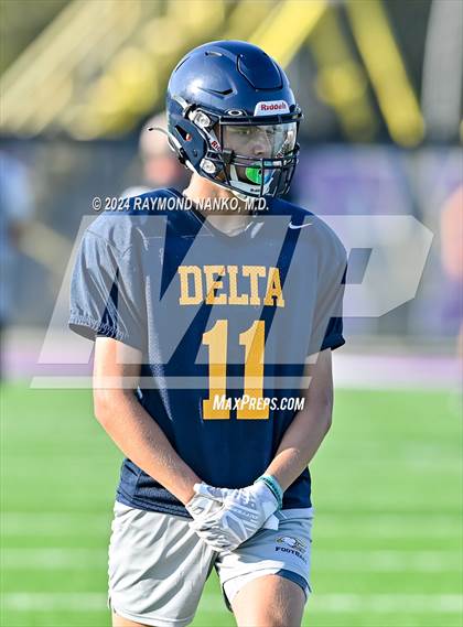 Thumbnail 3 in Mississinewa vs Delta (Grant County Scrimmage)  photogallery.