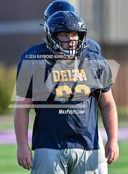 Thumbnail 3 in Mississinewa vs Delta (Grant County Scrimmage)  photogallery.