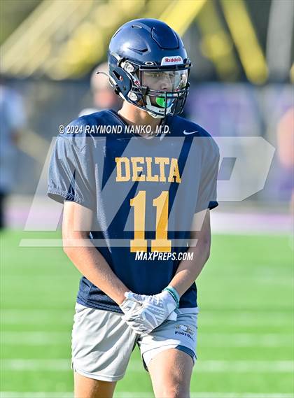 Thumbnail 1 in Mississinewa vs Delta (Grant County Scrimmage)  photogallery.