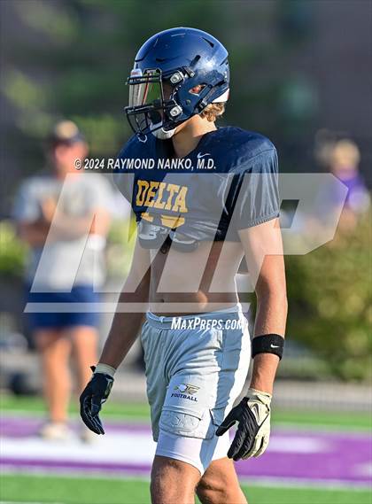 Thumbnail 2 in Mississinewa vs Delta (Grant County Scrimmage)  photogallery.