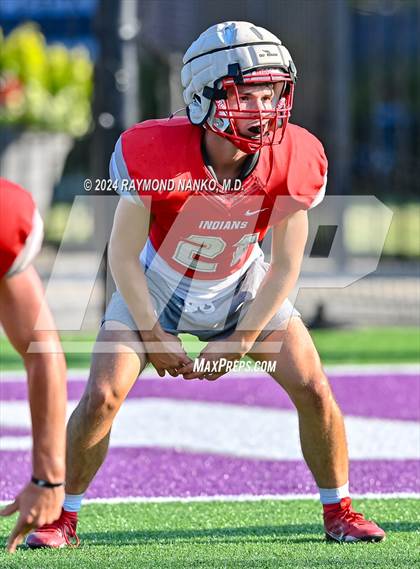 Thumbnail 2 in Mississinewa vs Delta (Grant County Scrimmage)  photogallery.