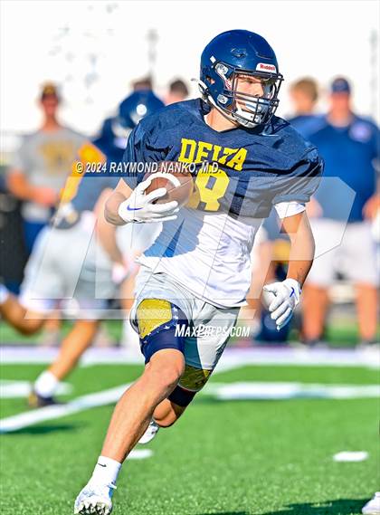 Thumbnail 3 in Mississinewa vs Delta (Grant County Scrimmage)  photogallery.