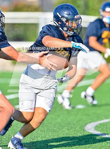 Thumbnail 1 in Mississinewa vs Delta (Grant County Scrimmage)  photogallery.