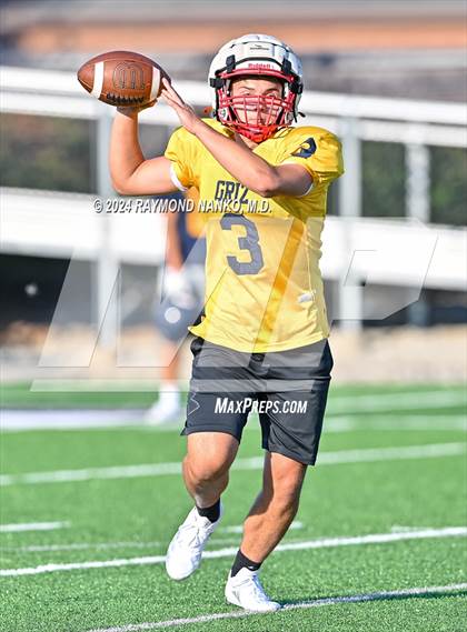 Thumbnail 3 in Mississinewa vs Delta (Grant County Scrimmage)  photogallery.