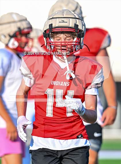 Thumbnail 3 in Mississinewa vs Delta (Grant County Scrimmage)  photogallery.