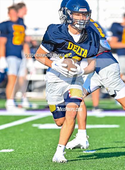 Thumbnail 2 in Mississinewa vs Delta (Grant County Scrimmage)  photogallery.