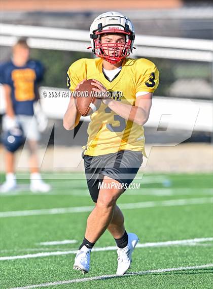 Thumbnail 1 in Mississinewa vs Delta (Grant County Scrimmage)  photogallery.