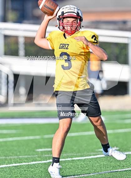 Thumbnail 1 in Mississinewa vs Delta (Grant County Scrimmage)  photogallery.