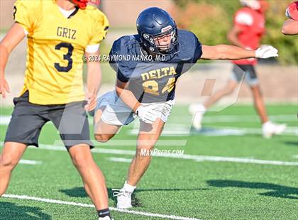 Thumbnail 1 in Mississinewa vs Delta (Grant County Scrimmage)  photogallery.