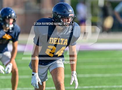 Thumbnail 1 in Mississinewa vs Delta (Grant County Scrimmage)  photogallery.