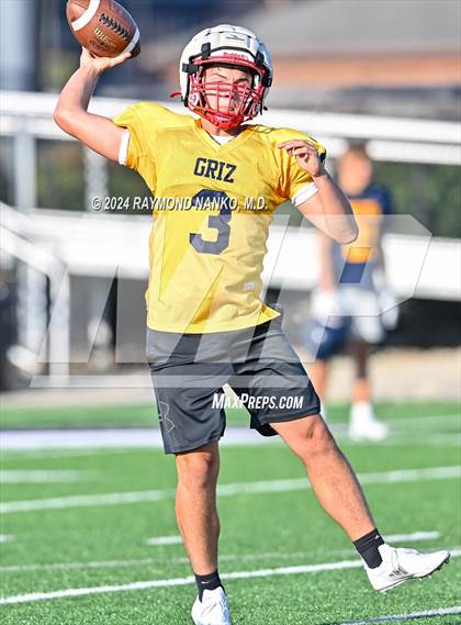 Thumbnail 2 in Mississinewa vs Delta (Grant County Scrimmage)  photogallery.