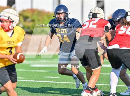 Thumbnail 3 in Mississinewa vs Delta (Grant County Scrimmage)  photogallery.