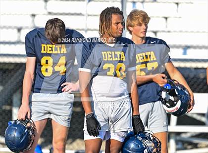 Thumbnail 1 in Mississinewa vs Delta (Grant County Scrimmage)  photogallery.