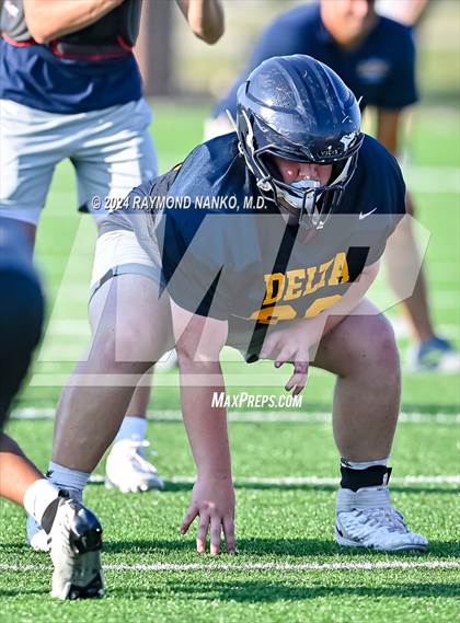 Thumbnail 1 in Mississinewa vs Delta (Grant County Scrimmage)  photogallery.