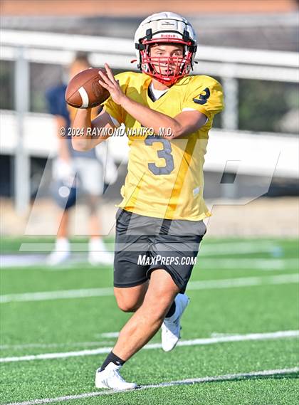 Thumbnail 2 in Mississinewa vs Delta (Grant County Scrimmage)  photogallery.