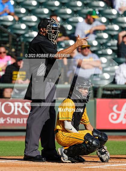Thumbnail 1 in Boyd vs. Maypearl (UIL 3A Baseball State Semifinal) photogallery.