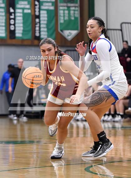 Thumbnail 3 in Cardinal Newman vs. Folsom (St. Mary's MLK Showcase) photogallery.