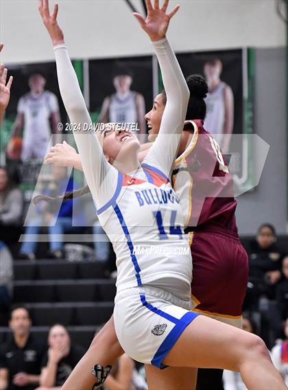 Thumbnail 1 in Cardinal Newman vs. Folsom (St. Mary's MLK Showcase) photogallery.