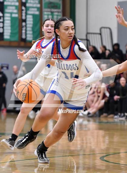 Thumbnail 2 in Cardinal Newman vs. Folsom (St. Mary's MLK Showcase) photogallery.