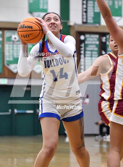 Thumbnail 3 in Cardinal Newman vs. Folsom (St. Mary's MLK Showcase) photogallery.
