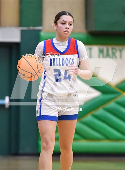 Thumbnail 1 in Cardinal Newman vs. Folsom (St. Mary's MLK Showcase) photogallery.