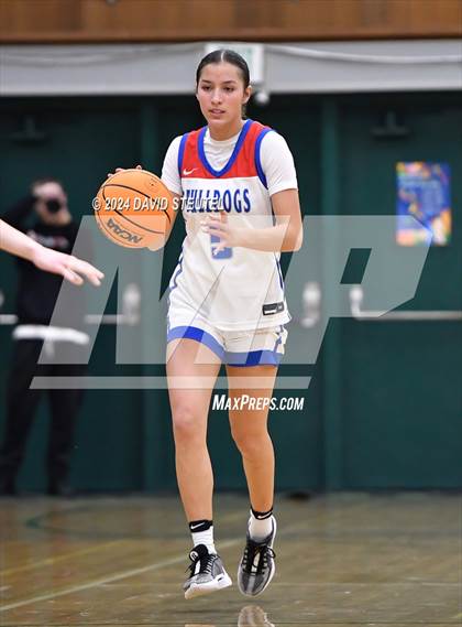 Thumbnail 1 in Cardinal Newman vs. Folsom (St. Mary's MLK Showcase) photogallery.