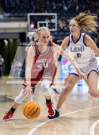 Thumbnail 2 in Lehi vs. Springville (UHSAA 5A Final) photogallery.