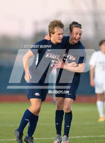 Thumbnail 2 in Liberty Common vs. Frontier Academy (CHSAA 3A Semifinal) photogallery.