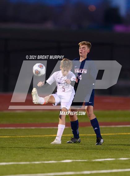 Thumbnail 1 in Liberty Common vs. Frontier Academy (CHSAA 3A Semifinal) photogallery.