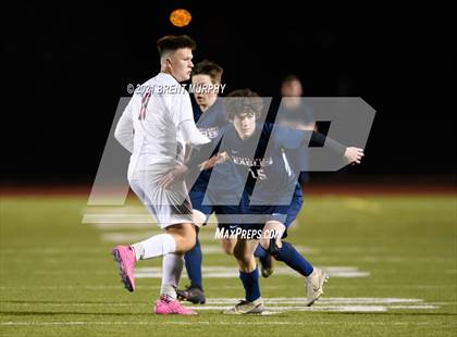 Thumbnail 3 in Liberty Common vs. Frontier Academy (CHSAA 3A Semifinal) photogallery.