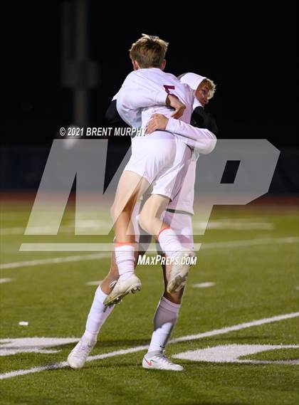 Thumbnail 2 in Liberty Common vs. Frontier Academy (CHSAA 3A Semifinal) photogallery.