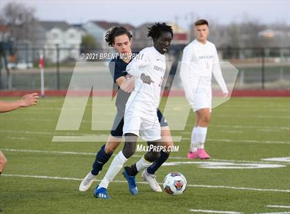 Thumbnail 1 in Liberty Common vs. Frontier Academy (CHSAA 3A Semifinal) photogallery.