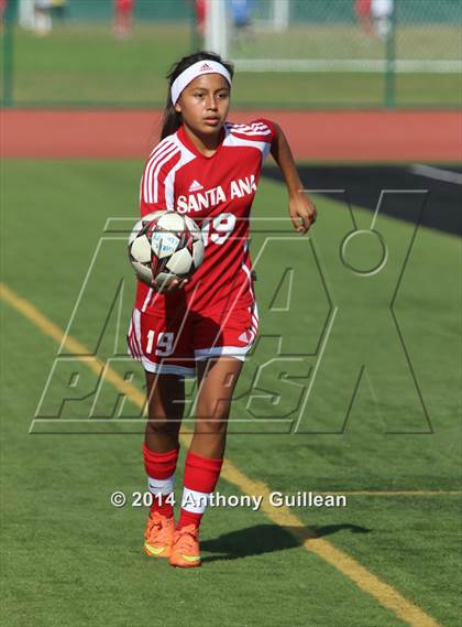 Thumbnail 2 in Santa Ana vs. Century (Westminster Girls Soccer Tournament) photogallery.