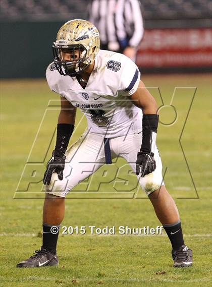 Thumbnail 1 in St. John Bosco vs. Centennial (CIF SS Pac-5 Division Final) photogallery.