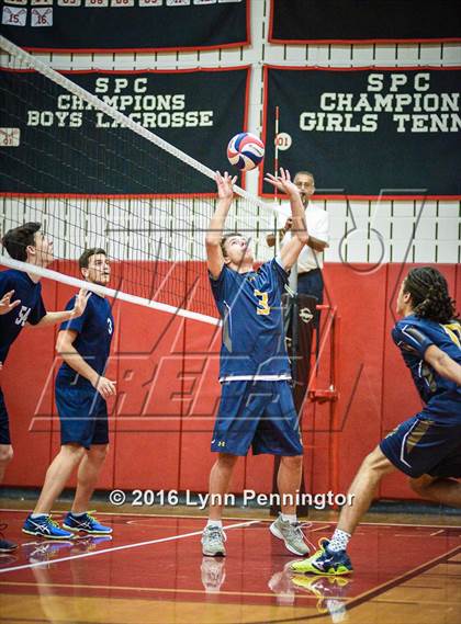 Thumbnail 2 in St. Mark's vs Texas Homeschool Volleyball photogallery.