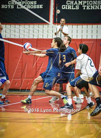 Thumbnail 1 in St. Mark's vs Texas Homeschool Volleyball photogallery.