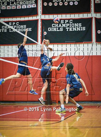 Thumbnail 2 in St. Mark's vs Texas Homeschool Volleyball photogallery.