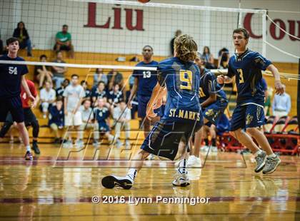 Thumbnail 1 in St. Mark's vs Texas Homeschool Volleyball photogallery.