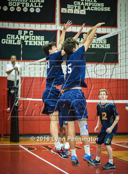 Thumbnail 1 in St. Mark's vs Texas Homeschool Volleyball photogallery.