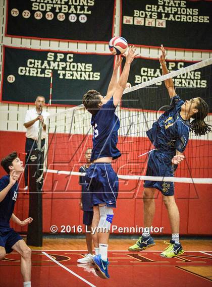 Thumbnail 1 in St. Mark's vs Texas Homeschool Volleyball photogallery.