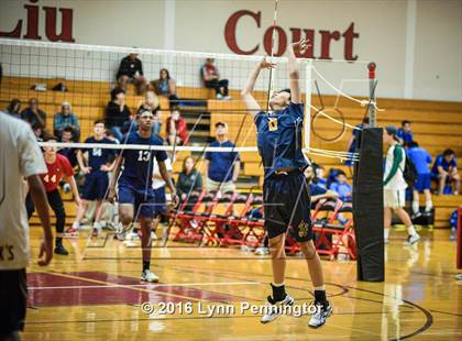 Thumbnail 2 in St. Mark's vs Texas Homeschool Volleyball photogallery.
