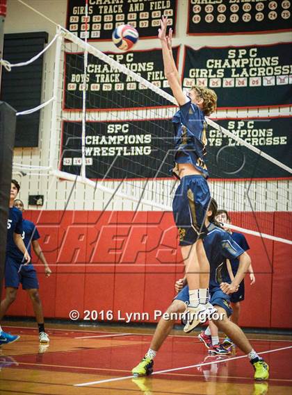 Thumbnail 1 in St. Mark's vs Texas Homeschool Volleyball photogallery.