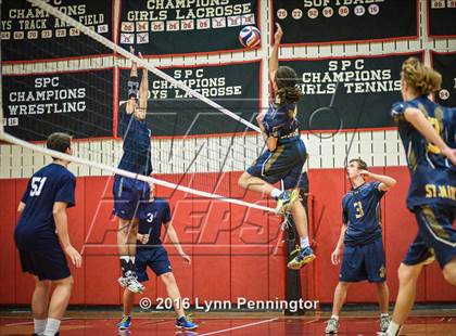 Thumbnail 2 in St. Mark's vs Texas Homeschool Volleyball photogallery.