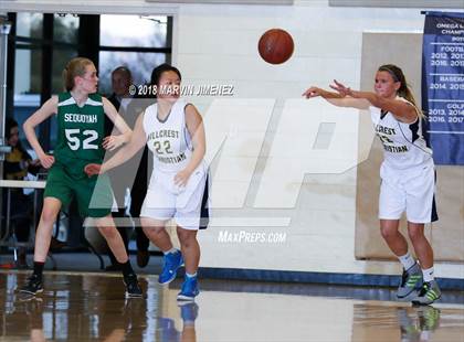 Thumbnail 2 in Garey vs. Hillcrest Christian photogallery.