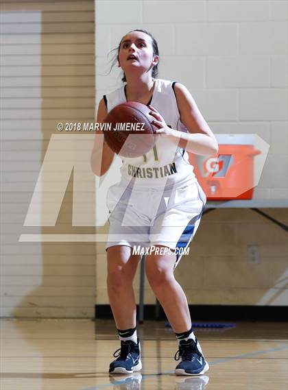Thumbnail 2 in Garey vs. Hillcrest Christian photogallery.