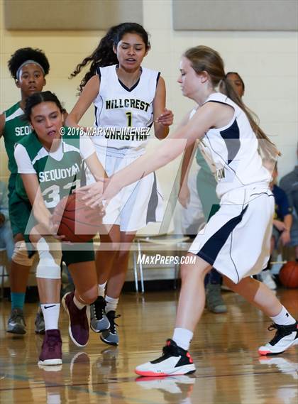 Thumbnail 3 in Garey vs. Hillcrest Christian photogallery.