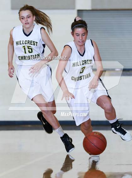 Thumbnail 3 in Garey vs. Hillcrest Christian photogallery.