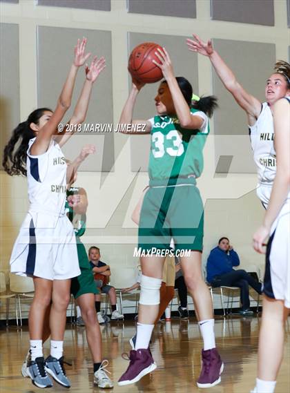 Thumbnail 3 in Garey vs. Hillcrest Christian photogallery.