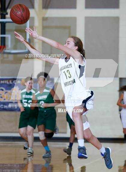 Thumbnail 2 in Garey vs. Hillcrest Christian photogallery.